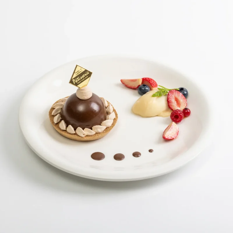巧克力法式盤飾甜點模型-1